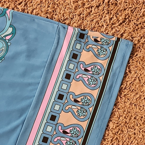 MICHAEL Kors Shift Dress Jersey Stretchy Paisley Knee Length 12 Large XL - Picture 2 of 5